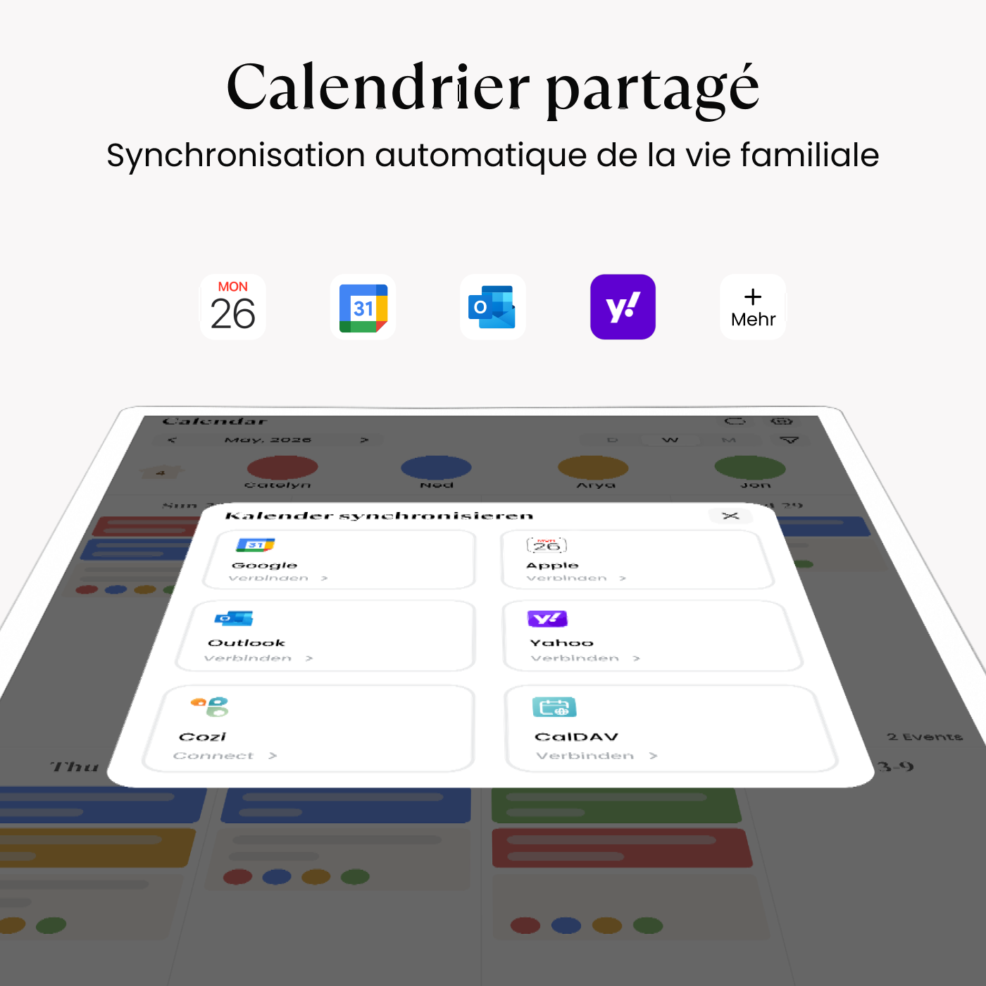 32" Cozyla Calendar+ 2